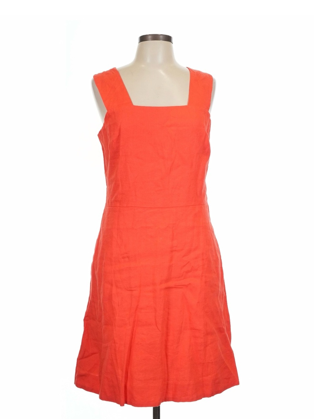GAP Coral Orange Square-Neck Sleeveless Mini Dress, 12 tall, nwt